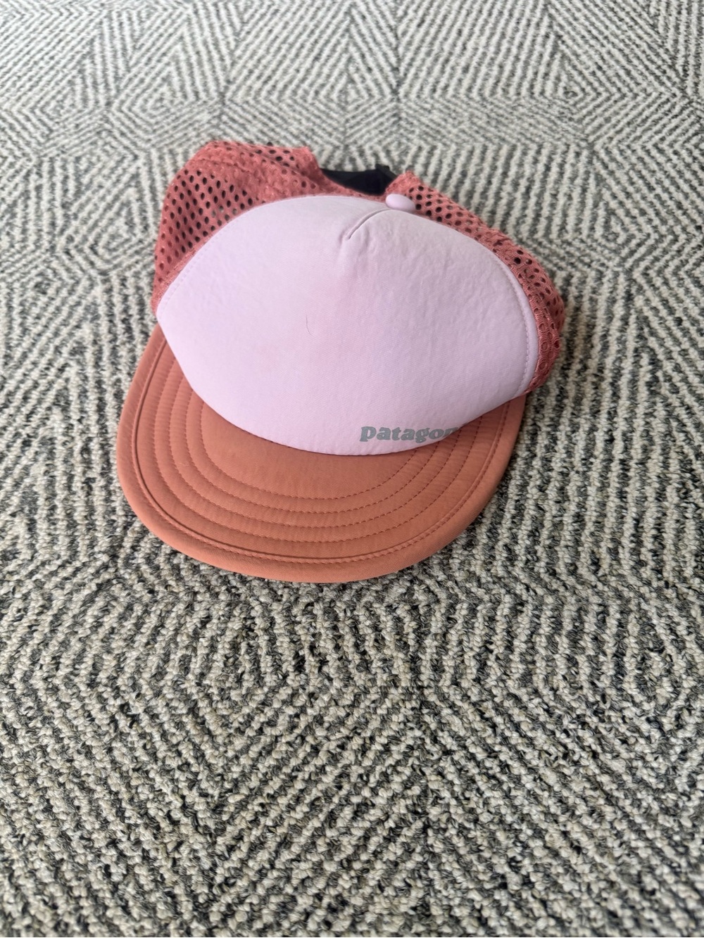 Patagonia Women’s  Pink and Coral Mesh Trucker Hat